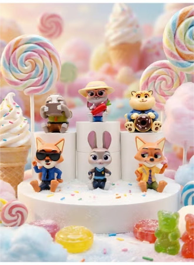 XiaoGiqi Zootopia Series Figurines Adorable Cartoon Anime Figurines Film Merchandise - Image 4